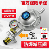 家韵（jiayun）液化气防爆减压阀家用煤中低压阀煤气灶燃气热水器煤气瓶阀门 带表防爆减压阀