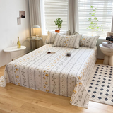 南极人全棉床单单件可定做纯棉卡通斜纹高支高密单双人学生被单铺单床品 碧城春泥 单床单160cm*230cm(1.2m床使用