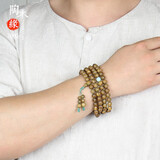 陶木缘 绿檀香手串男女款108颗佛珠手把件打磨 清芷8mm情侣