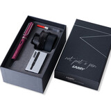 LAMY 凌美lamy德国进口钢笔礼品笔 狩猎者恒星系列 50周年礼盒套装含墨水+墨囊+吸墨器 狩猎者玫红色50周年大礼盒-F笔尖