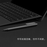 墨一 微软surface pen触控笔Pro7/6/5/Go4/Book3/Laptop手写笔绘画触屏笔平板电脑pro10/9/8平替电容笔 酷黑【电池版 | 配笔尖工具套】