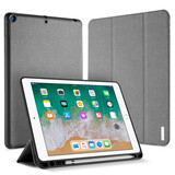 DUX DUCIS 适用苹果ipad9.7/Air 3 10.5透明保护套带笔槽ipad5/6亚克力平板六代硅胶壳全包气囊防摔 灰色 ipad Air2 / ipad5/6 9.7寸