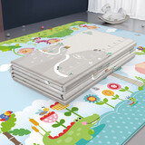 婴之力儿童爬行垫折叠加厚婴幼儿爬爬垫地垫客厅地毯宝宝游戏户外野餐垫 198*178*1.5厘米【可折叠-加厚】 送收纳袋|胖东超市来合作品牌开学学生宿舍床垫幼儿园