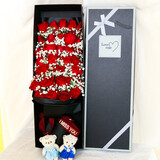 梦馨鲜花鲜花速递11朵红玫瑰花束送女友生日礼物全国同城配送 33朵红玫瑰礼盒