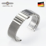 齐博林原装米兰钢带18mm/20mm/22mm 原装钢带厚款22mm  9M060022PW