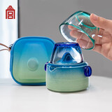 故宫文化 千里江山随行茶具3件套茶具套装茶杯故宫文创礼品父亲节礼物 旅行茶具（3件套）