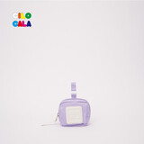 CILOCALA女包钱包糖果色方形卡包零钱包女生轻奢证件包帆布身份证收纳包 LAVENDER