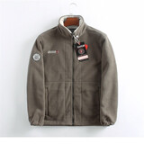 出口挪威订单双面摇粒绒夹克外套男女款加绒加厚抓绒衣秋冬款男 999 卡其色【加绒加厚】 S码 建议120-140斤