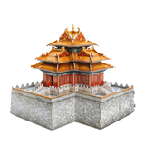 乐立方 3D立体拼图模型玩具 中国建筑系列 五星难度紫禁城角楼