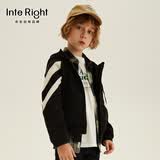 Interight 【京东自有品牌】童装春秋款儿童外套男女童摇粒绒运动外套R1021403001   黑色 120