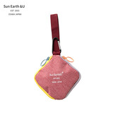sun earth&u日本零钱包多功能迷你耳机收纳卡包轻便时尚网红INS钱夹礼物 珊瑚粉