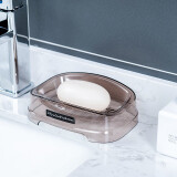 家の物语（KATEI STORY）韩国进口透明加厚ABS 肥皂盒香皂盒棕色