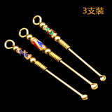众福缘 手工铜掏耳勺黄铜耳勺掏耳扒掏耳朵工具挖耳朵老式铜钥匙扣