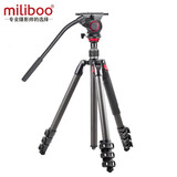milibooMUFP一键横竖拍云台 专业轻便碗口调水平 碳纤维摄像机三脚架独脚架 单反 微单 摄影三脚架 MUFP升级Plus（含803可调阻尼云台）