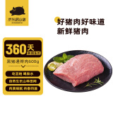 京东跑山猪 国产黑猪里脊肉600g 冷冻 林间慢养