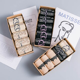 宝盖丁5双腰果花袜子男长袜潮牌中筒秋冬季女运动鬼脸ins加厚秋冬棉袜 自选（下单留言编号，不留言随机发货） 5双 均码