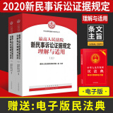 2020版最高人民法院新民事诉讼证据规定理解与适用条文释义新民事诉讼证据规则法律书籍