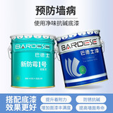 巴德士（BADESE）新防霉1号内墙乳胶漆 净味水性油漆涂料新家自刷修补内墙面漆白漆 面漆20kg*2+底漆18kg*1 58kg*3件