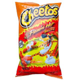 美国进口奇多芝士条松脆火辣奶酪零食小吃Cheetos cheese snacks 火辣味Flamin 226.8g