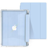 第三季 2021ipad平板保护套10.2英寸9代保护壳 气囊笔槽【白冰色】+触控笔+贴纸 iPad 2021款【10.2英寸】