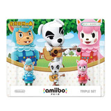 动森amiibo动物之森友会豆狸妹妹傅珂傅达玩具西施惠娟儿手办现货 动森三联套