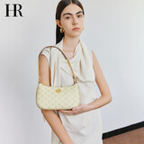 HR赫莲娜包包女包休闲百搭单肩包斜挎女腋下包通勤包生日礼物 杏色