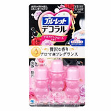 日本原装进口 小林制药（KOBAYASHI） 卫生间除臭凝胶啫喱花瓣马桶开花小花清洁剂 粉色玫瑰香 3支装