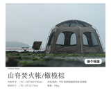 vidalido维达利多帐篷户外山脊六角多人客厅帐户外露营车尾焚火防寒防雨 【单帐篷】山脊焚火帐|橄榄棕
