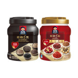 桂格（QUAKER） 桂格五黑混合即食燕麦片860g*1罐装黑芝麻饱腹早餐懒人速食健康 860g*2罐（五黑+五红）