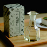 MOKUSHIN日本进口Hirota广田硝子一滴不漏酱油瓶复古手工日式家用玻璃油瓶 复古酱油瓶 樱花