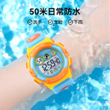 时刻美（skmei）学生手表夜光防水户外时尚潮流电子表学生礼物1451黄壳蓝圈