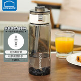 乐扣乐扣（LOCK&LOCK）乐其弹饮杯健康材质运动水杯塑料杯提手水杯子 灰色- 740ml