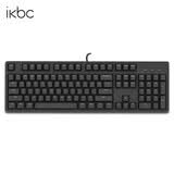 ikbcC108 机械键盘 有线键盘 游戏键盘 108键 原厂cherry轴 樱桃轴  笔记本键盘 黑色 茶轴