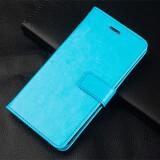 居小智适用4G版红米note9手机壳redminote9翻盖式皮套钱包插卡外壳全包防摔硅胶软壳保护套 红米note9-4G版【天蓝色】 钱包式皮套