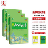 曲一线 高中知识清单套装共5册政治+历史+地理 配套新教材 2024版 赠笔记本+高中知识小包