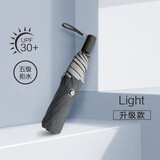 安晴light晴雨伞一甩干高密度防风加固纯色不沾水折叠伞超轻加大双人 8骨手动-韵蓝-103cm