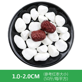 千惠美白石子石头天然原石日式庭院阳台造景铺路 白石子1-2厘米（5斤）