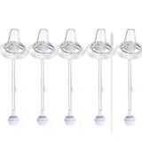 优爱心奶瓶吸管配件 适用呗亲奶瓶配件吸管直饮嘴  吸嘴鸭嘴重力球 鸭嘴5套带吸管刷