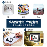 Ninaroco LOGO投影灯广告射灯防水定制户外地面门头LED高清灯片 定制双色灯片-不含灯具