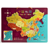 特宝儿（topbright）迪亚士磁力中国地理拼图儿童玩具男女孩玩具3-6岁木质儿童拼图孩子生日节日礼物礼盒