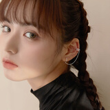 小麋人无耳洞S925银耳夹创意耳骨夹女耳链冷淡风耳饰个性小众设计 一只