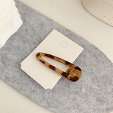 清晨的星星韩国网红新款树脂透明琥珀发夹女固定头发顶夹刘海小夹子头饰发卡