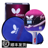 蝴蝶（Butterfly）乒乓球拍成品拍单拍初学4星 TBC-401直拍/短手柄（双面反胶）