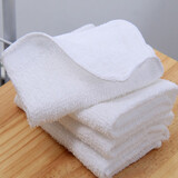 逸畅白色毛巾纯棉小方巾幼儿园航空巾酒店毛巾宾馆美容院毛巾擦手抹布 10g方巾20*20（一次性） 10条