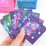 小号手工折纸儿童diy正方形爱心叠纸印花图案彩色千纸鹤卡纸折纸 神秘星座（6.4cm双面6色270张）