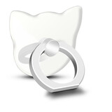 瓶致适用于手机指环支架/猫型指环扣/便携支架/懒人支架/车载支架 适用于苹果/三星/小米/华为等 月光银