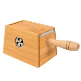 古道芳 艾柱灸盒木制家用艾炙盒竹质艾柱艾绒膝盖悬灸防烫可调温艾灸工具盒子 双孔