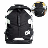 酷秀DC轮滑包成人溜冰鞋包轮滑鞋双肩背包独轮车包袋子旱冰鞋冰刀包 中包黑色（适合35-41码轮滑鞋） 均码