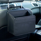 聚惠车内用品汽车椅背置物盒收纳挂袋座椅后背储物袋多功能大号整理箱 升级大号-黑色牛津布【大容量】