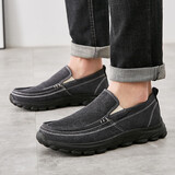 回力 Warrior 休闲鞋男一脚蹬帆布鞋子男时尚百搭织物男鞋懒人鞋 WXY-B011Z 黑灰色 39